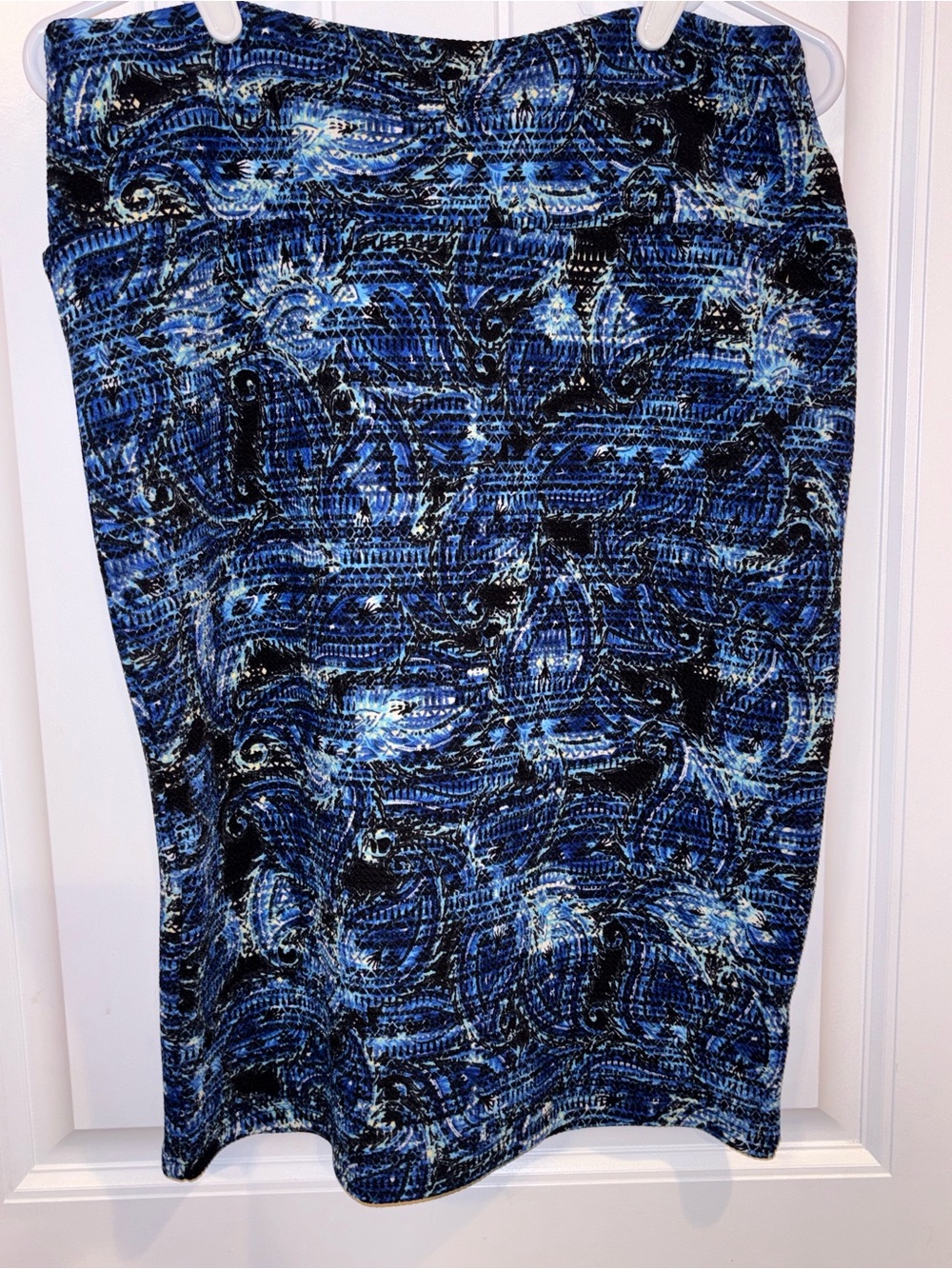 LuLaRoe Blue and Black Cassie Skirt